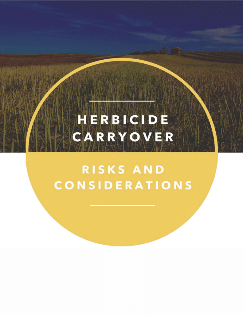 Cover page of the Herbicide carryover risks and considerations booklet