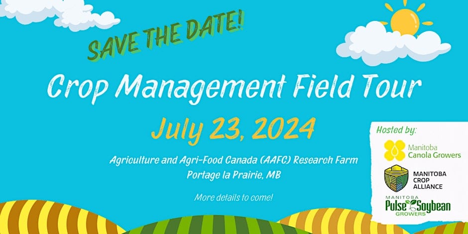 July 23 Crop Management Field Tour Save the Date graphic