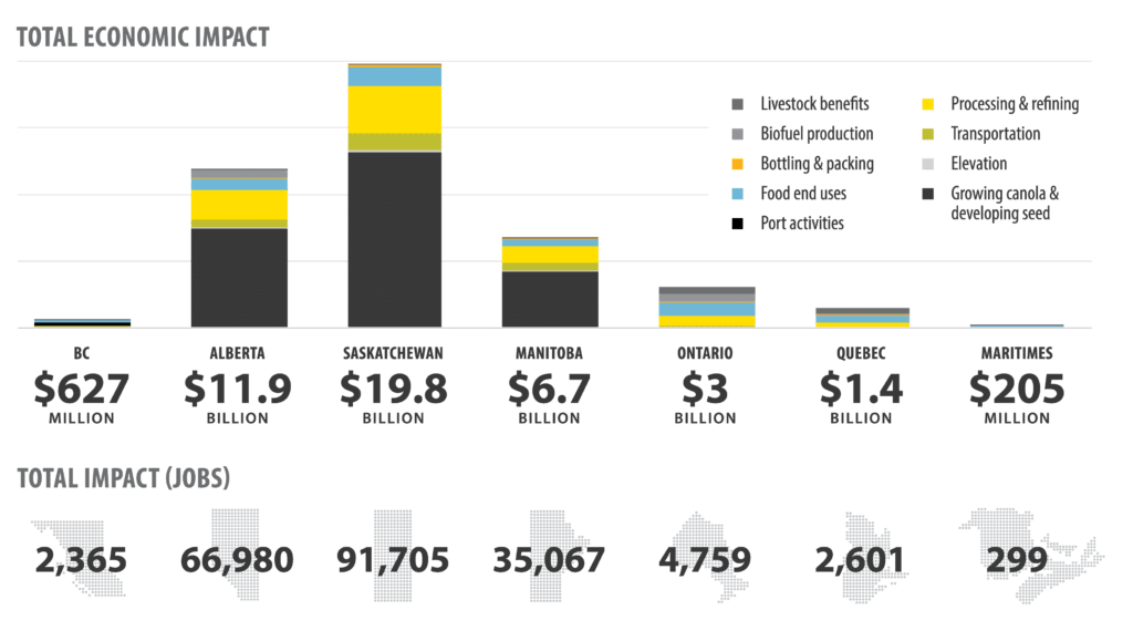 Economic benefits across the country – 2024 – Canola Council of Canada