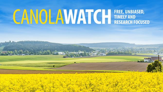 Read Canola Watch: Free, unbiased, timely and research focused